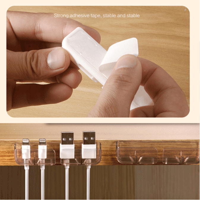 Bộ 3 giá đỡ cố định cáp sạc điện thoại tai nghe gắn tường, kệ sạc điện thoại tiện lợi GD709-3SacDT