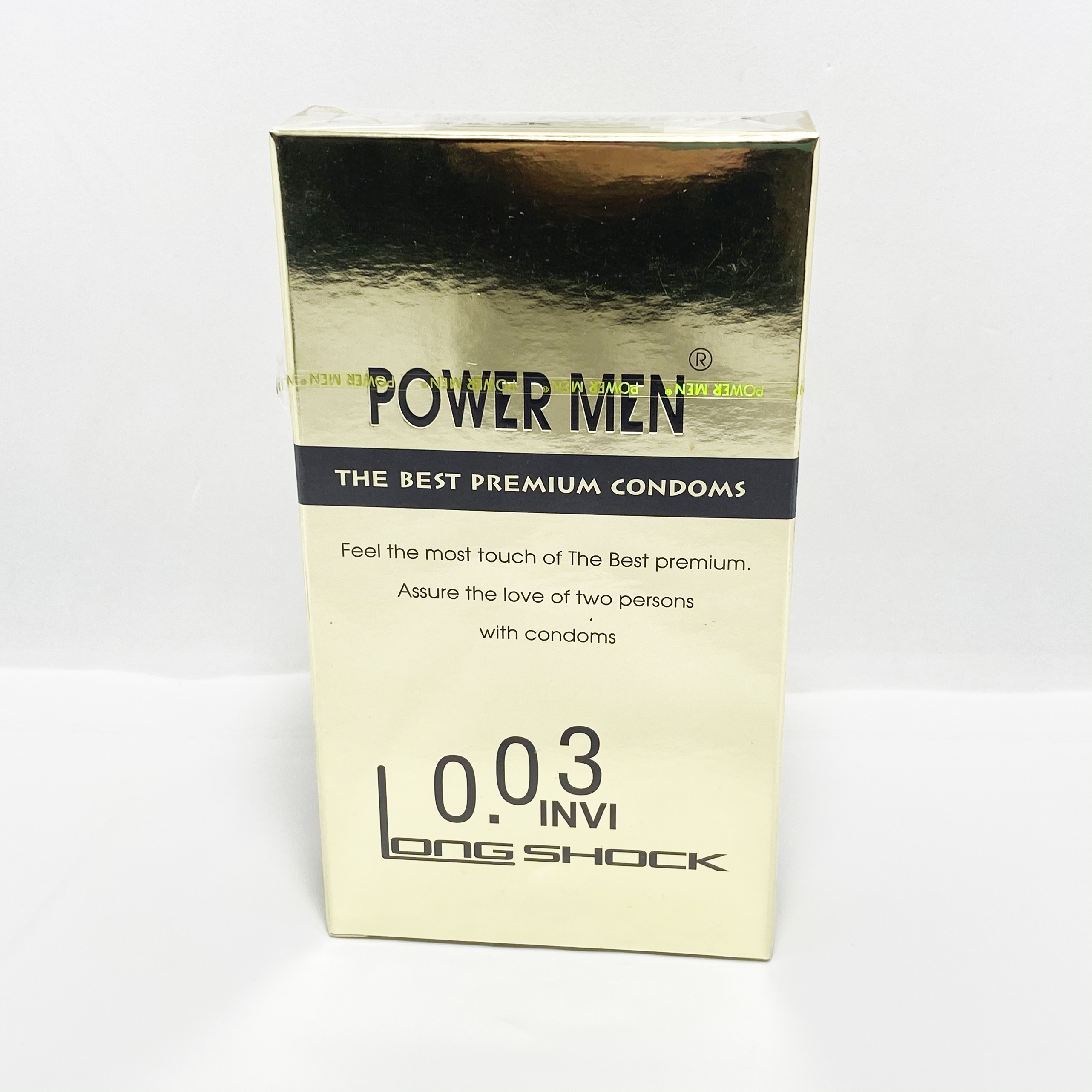 Bao Cao Su Cao Cấp Kéo Dài Thời Gian Power Men 0.03 Invisible (Hộp 12 chiếc) - Siêu Mỏng chỉ 0.03mm - Tặng Bcs Sagami Hộp 3s - Che tên sản phẩm