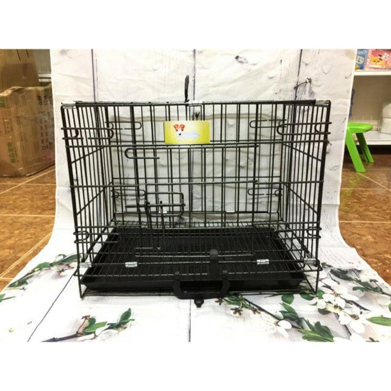 Lồng vân đá sơn tĩnh điện cho chó mèo sz L 76x47x57