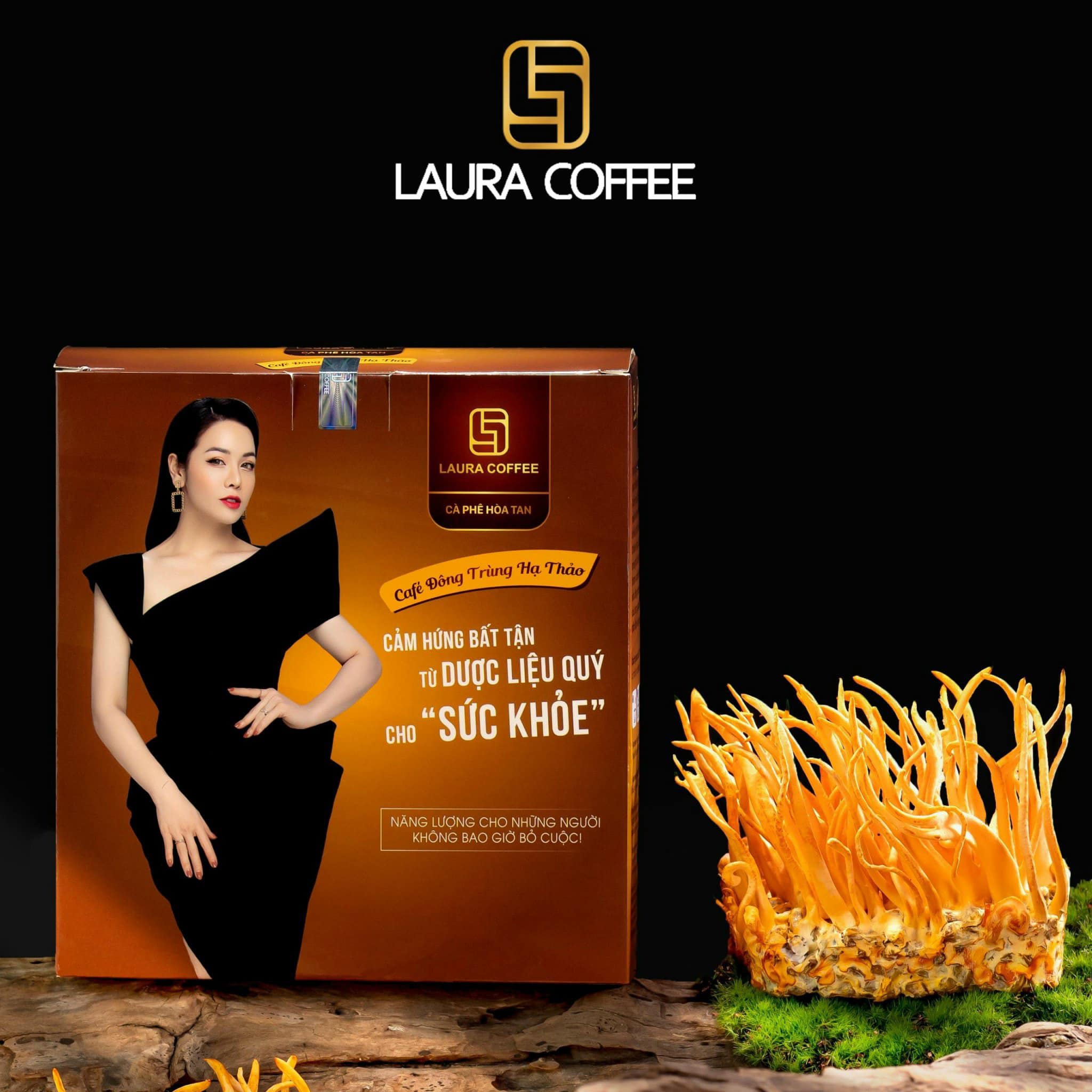 [Tặng Quà] Combo 6 Hộp cà phê hòa tan cao cấp Laura Coffee Nhật Kim Anh (6 hộp x 10 gói)
