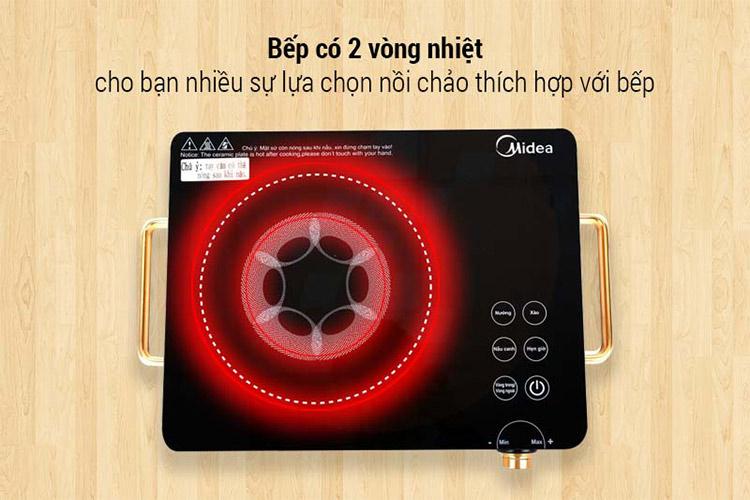 Bếp Hồng Ngoại Midea MIR-T2215DA (2200W) - Hàng chính hãng