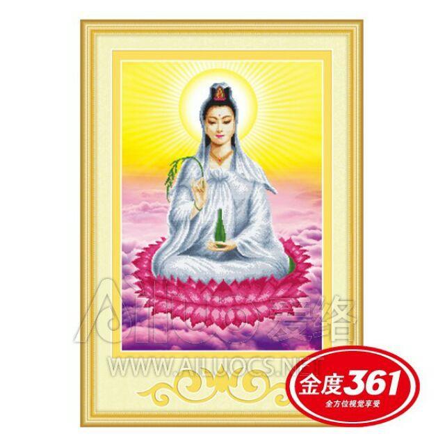 Tranh thêu 3d quan âm 31367