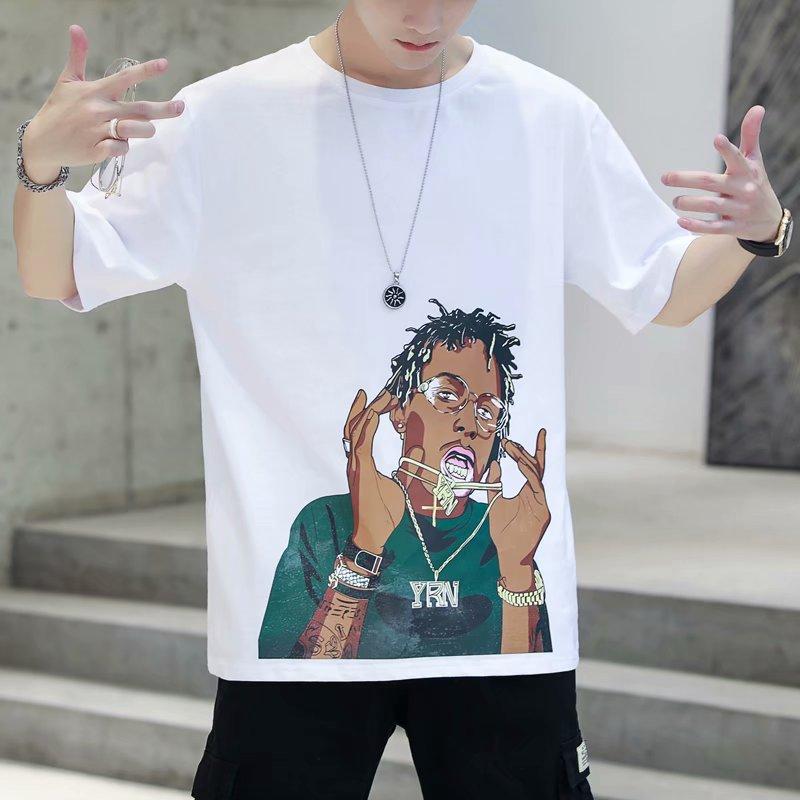 Áo Thun Nam Tay Ngắn In Hình Cá Tính