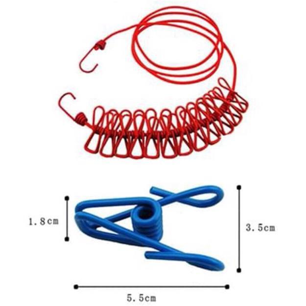 Dây Phơi Đồ Thông Minh Có Móc Kẹp Tiện Dụng