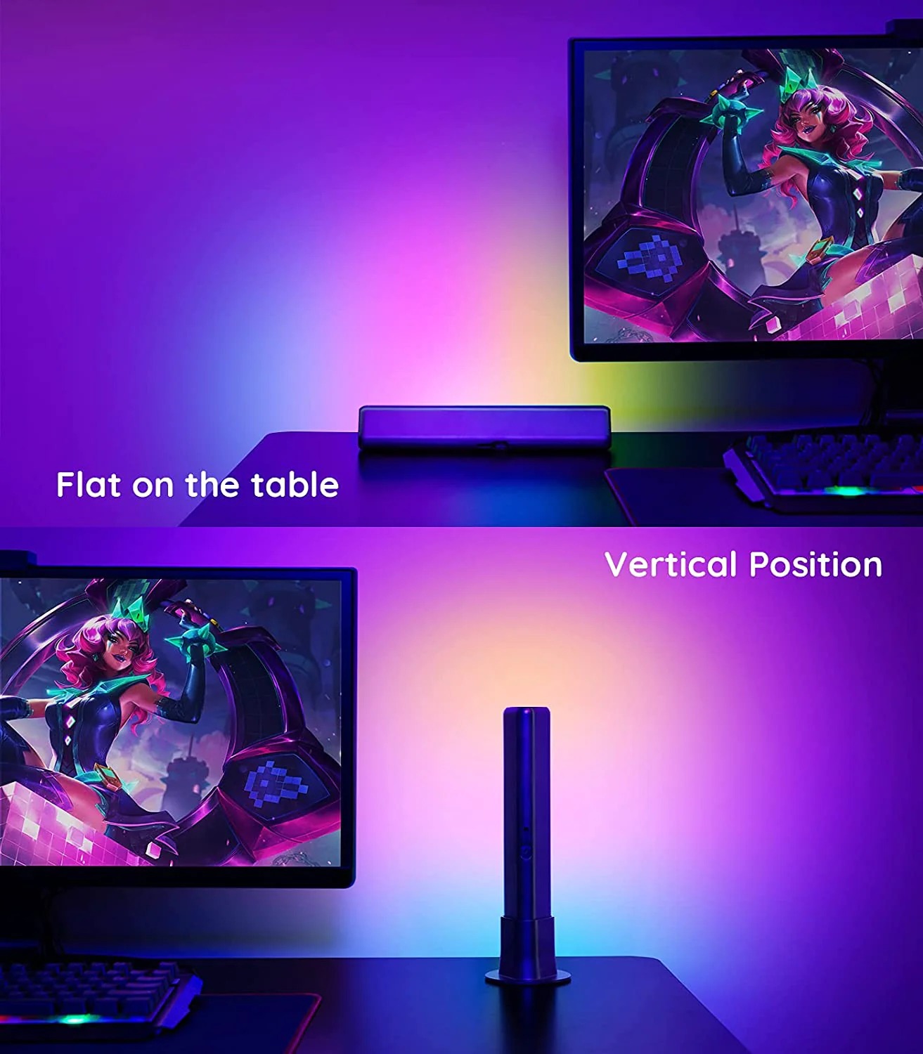 Đèn LED thanh RGB Govee Flow Pro WiFi TV Light Bars H6054 | Thanh đèn LED trang trí, kết nối và điều chỉnh thông minh, có cảm biến âm thanh| Hàng chính hãng