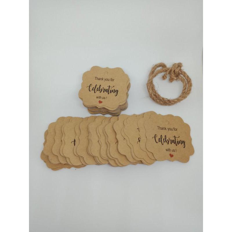 100tag giấy kraft
