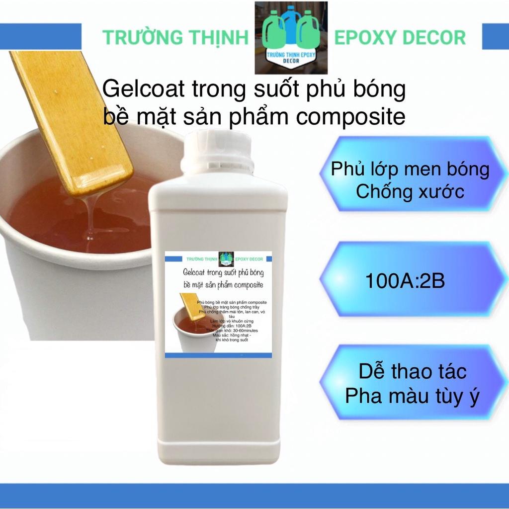 Sơn Gelcoat Trong Suốt Phủ Bóng Tráng Men Bề Mặt Sản Phẩm Composite, Đất Sét Bền, Đẹp - Trường Thịnh Sài Gòn