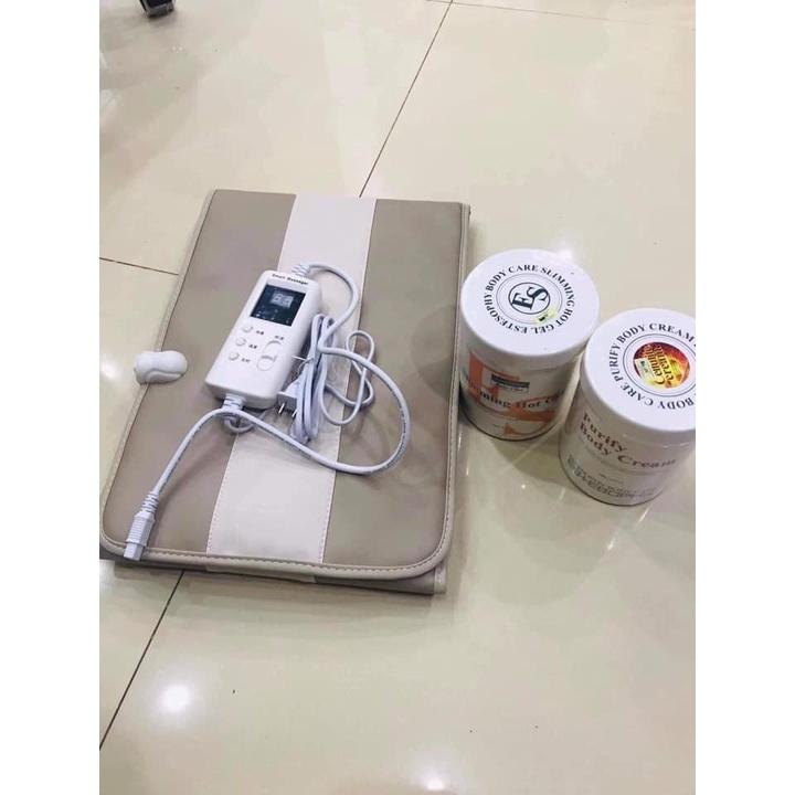 Đai Quấn Hỗ Trợ Đốt Cháy Mỡ, Đai Quấn Nóng Rung Massage 10 Chế Độ