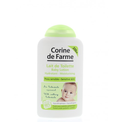 Lotion làm sạch và dưỡng ẩm da cho bé Baby Lotion - Corine de Farme (250ml)