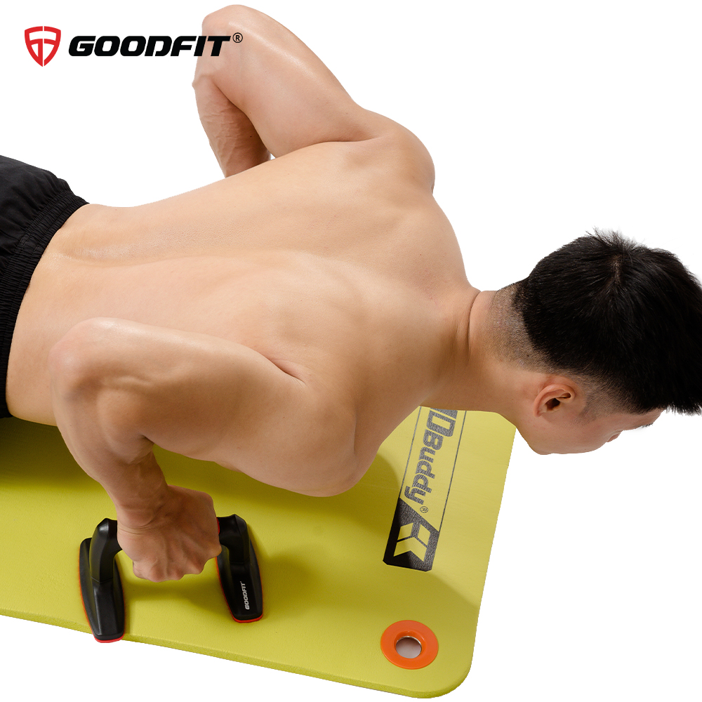 Dụng cụ chống đẩy, hít đất cao cấp đế chống trượt, chịu lực 300kg hàng chính hãng Goodfit GF301PU