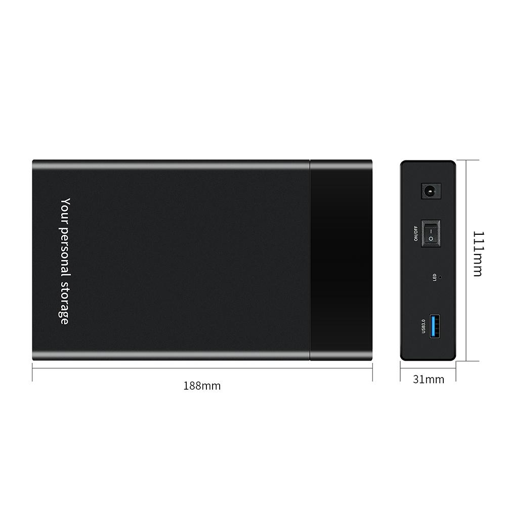 Vỏ ổ cứng HD SSD Bên ngoài 6Gbps USB 3.0 sang SATA III 2.5Inch 3.5Inch cho Máy tính để bàn 2,5 