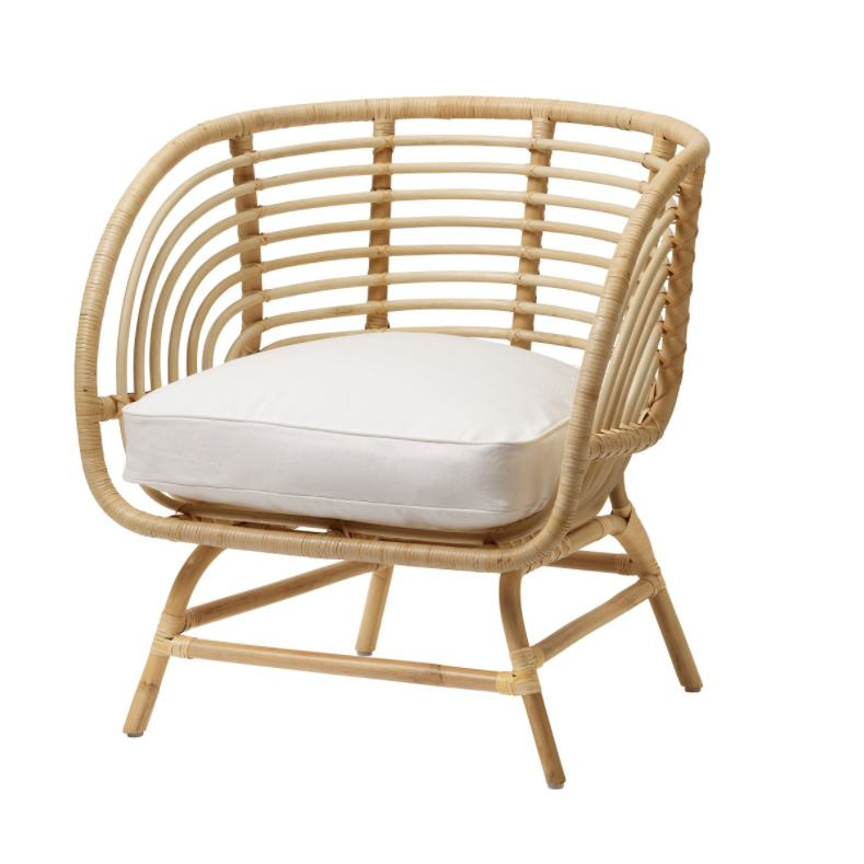 Ghế Mây Cao Cấp, Thiết Kế  Đường Cong Tối Giản- Rattan Chair With Minimalism Curve Style- CH007
