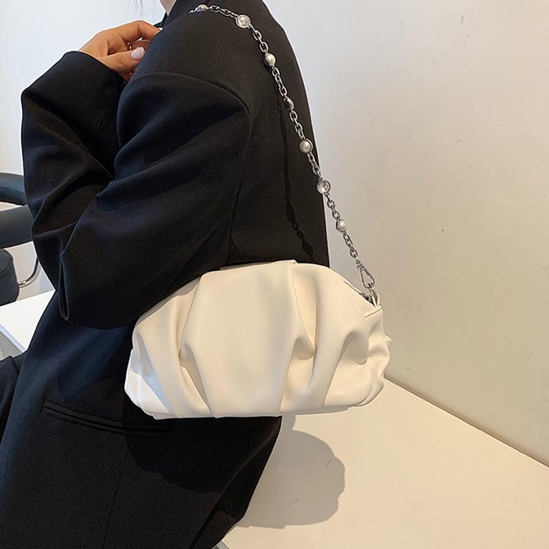Túi đeo dưới cánh tay Hình Đám Mây Phối Dây Xích Thời Trang Cho Nữ