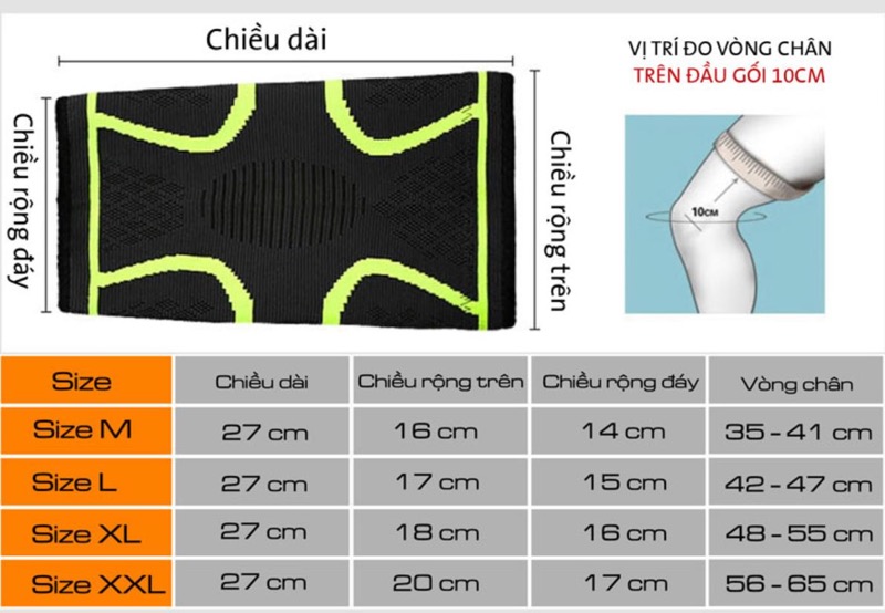  Băng gối thể thao cao cấp dùng cho nam, nữ Scondak HJ001 (Cái) Sportslink