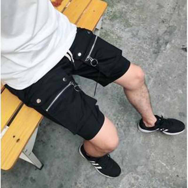 Quần SHORT KAKI TÚI HỘP ngang Nam Nữ Unisex ẢNH CHỤP THẬT Quân đùi sọt ngắn lưng thun mặc thoải mái có khóa kéo túi