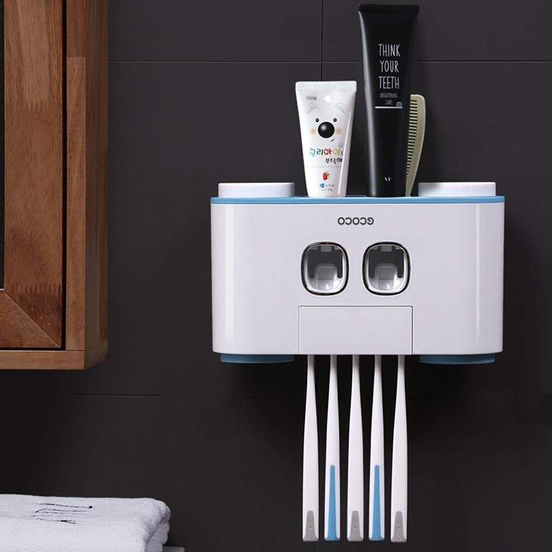 Bộ Nhả Kem Đánh Răng Tự Động 4 Cốc Ecoco E1802