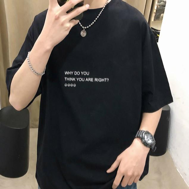 Áo Thun Tay Lỡ Form Rộng Unisex WHY DO YOU