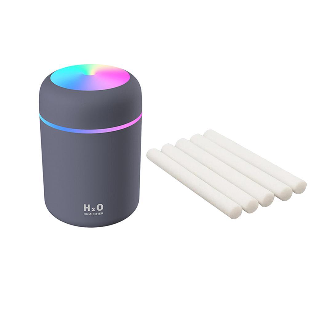 USB Humidifier with Essential Oil Diffuser Gray + 5 Pieces