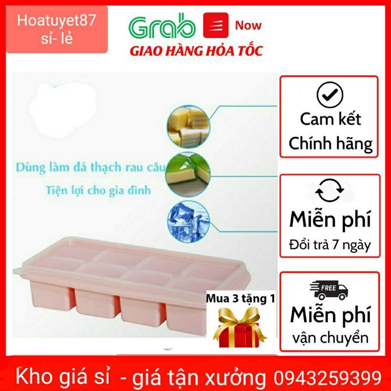 Khay đá có nắp 8 viên nhựa Việt Nhật