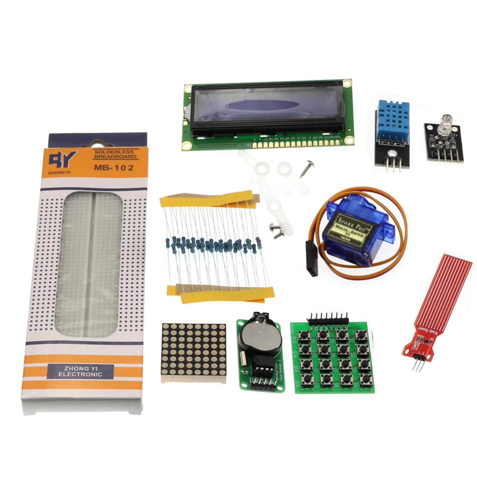 Mega 2560 Project The Most Complete Ultimate Starter Kit Compatible with MEGA 2560 R3 Controller Board, LCD 1602, Servo, Stepper Motor