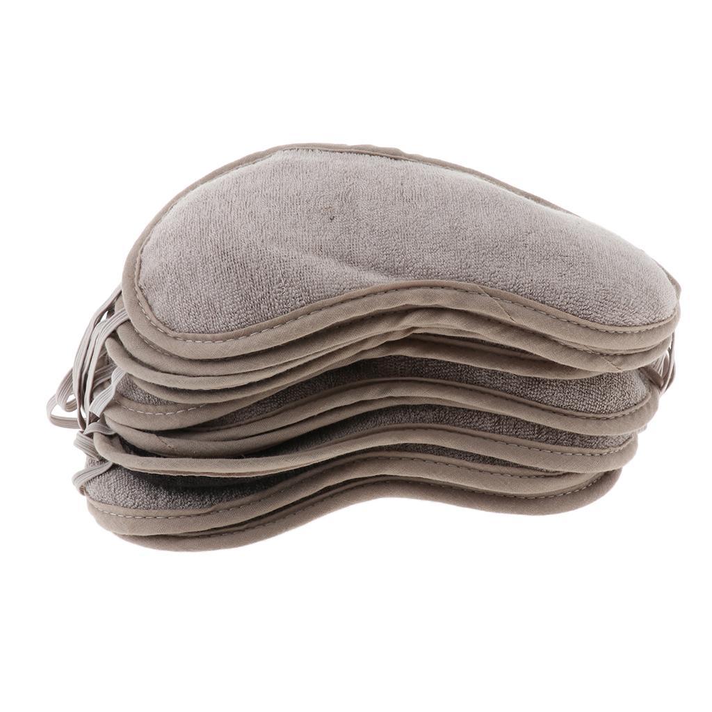 10Pcs Soft Sleep Mask Adjustable Strap Eye Mask Blindfold for Puffy Eyes