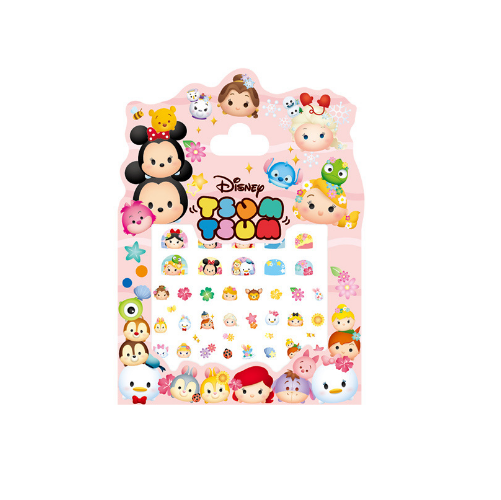 Combo 5 tờ Nail Sticker ngẫu nhiên , miếng dán móng tay hoạt hình kiểu vuông Frozen Princess Tsum Unicorn Minnie Sofia cho trẻ em 002