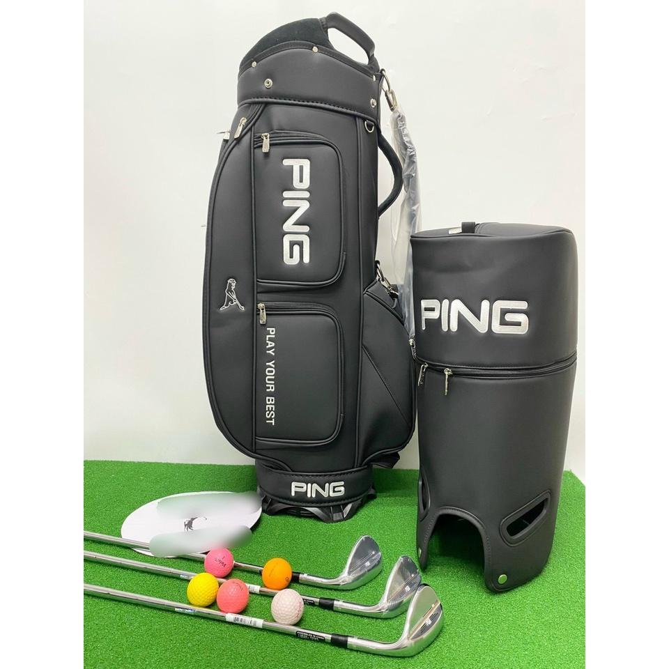 Túi gậy golf túi đựng 14 - 16 gậy da PU chống nước 5 ngăn cao cấp