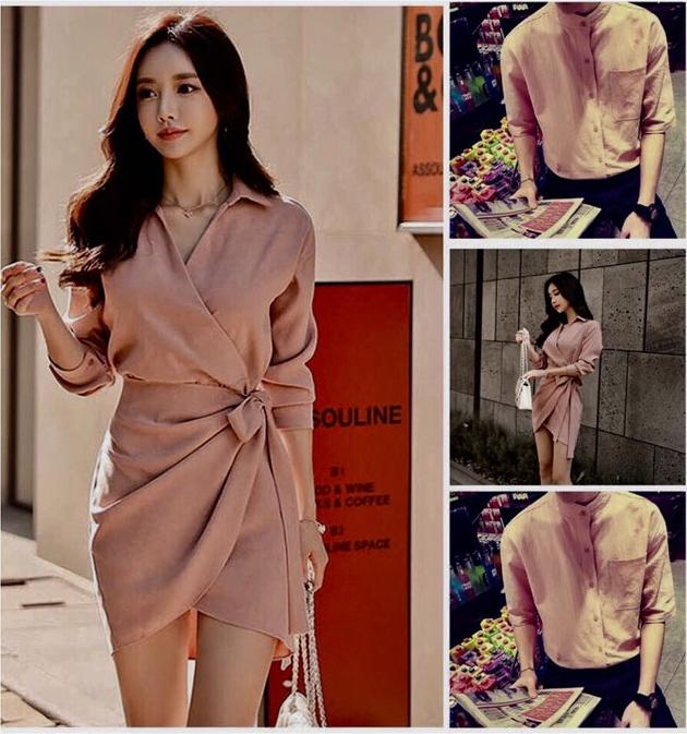 Váy Sơ Mi Đôi nam nữ dạo phố du lịch chụp cưới chất đẹp HOT 2019