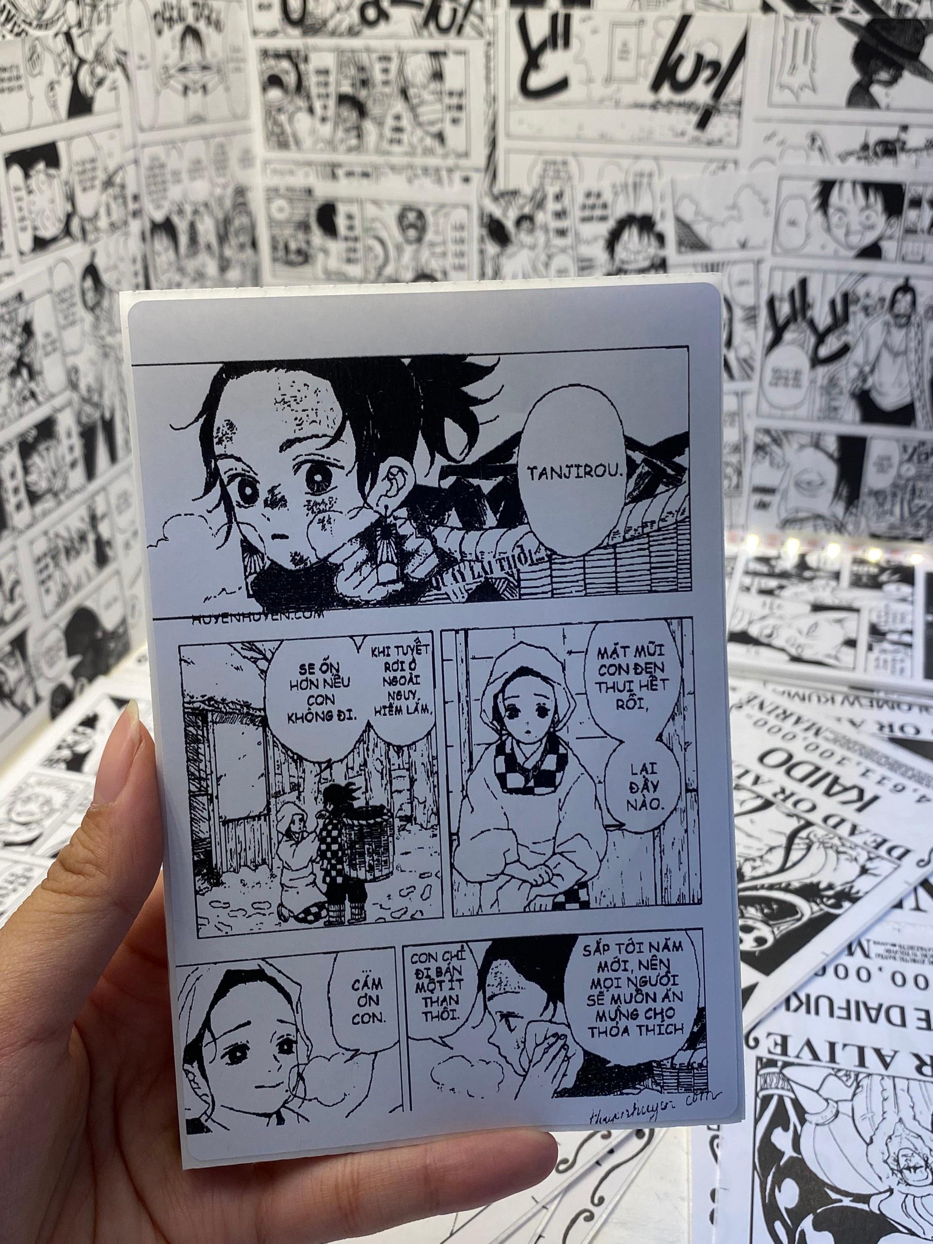50 Miếng Truyện Tranh Dán Tường Truyện Tranh One Piece - Naruto - Dragon Ball - 7 Viên Ngọc Rồng - Thanh Gươm Diệt Quỷ - 25T Dragon Ball SP
