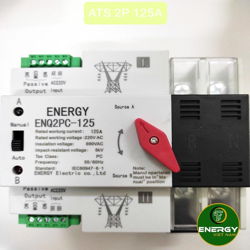 ATS Chuyển Nguồn 4P 100A Loại AC230V Din Rail Tự Động / Bằng Tay Từ Lưới Điện - Lưới Điện Hoặc Từ Lưới Điện - Máy Phát