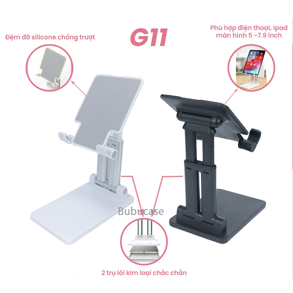 Giá Đỡ Điện Thoại, Máy Tính Bảng, Giá Đỡ Cho iPad - Cao Cấp Fullbox Với Thiết Kế Sang Trọng Chắc Chắn Có Thể Gấp Gọn Tiện Dụng