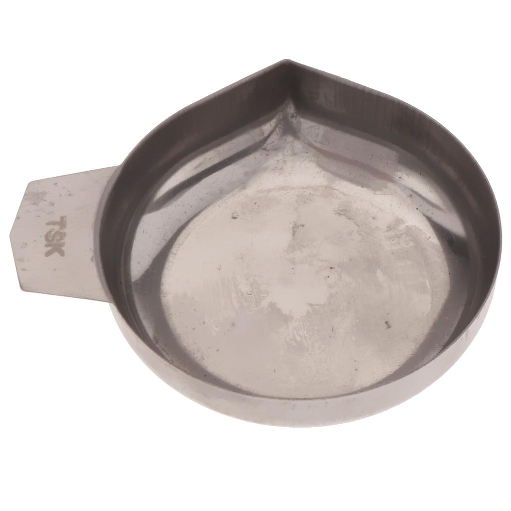 Stainless Steel Gem Stone Dish Jewelry Scale Pan Bowl Tray Jewelers Tool