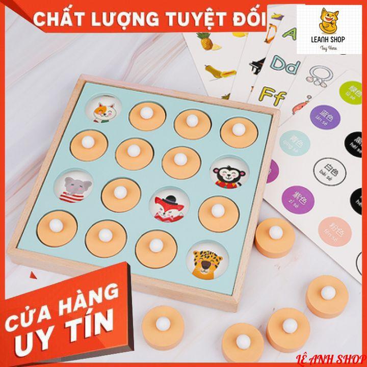 Đồ Chơi Lật Hình Luyện Trí Nhớ Bằng Gỗ Giúp Bé Rèn Luyện Ghi Nhớ Hình Ảnh 12 Chủ Đề Cho Bé Học