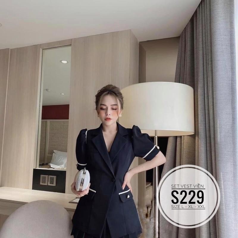 Bigsize Set vest viền S229