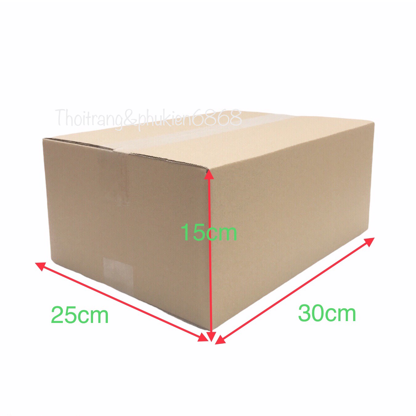 30x25x15 Combo 10 hộp carton đóng hàng cỡ vừa size 30*25*15