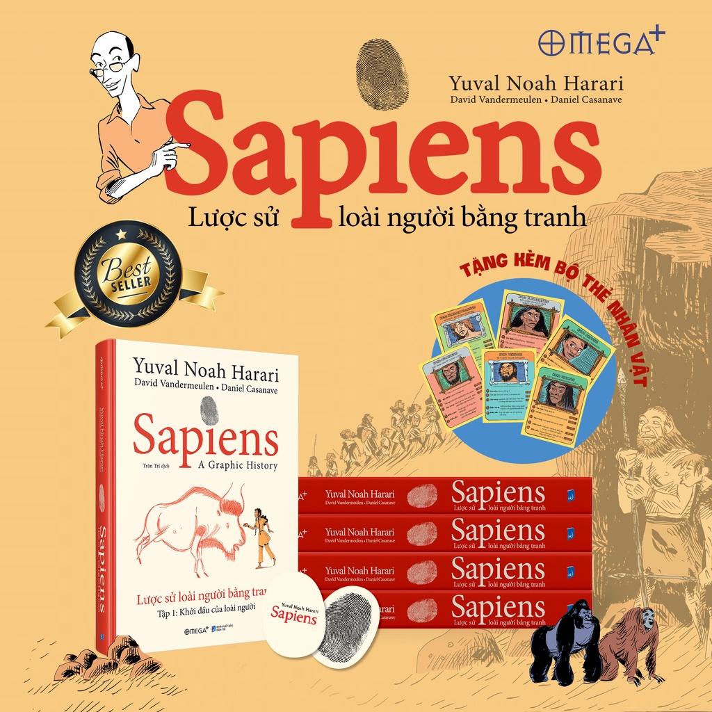Lẻ/Combo 3 Sách Sapiens: Lược Sử Loài Người Bằng Tranh Tập 1 + Tập 2 + Tập 3 (Combo 3 tặng &quot;Không Thể Dừng Bước - 269k)