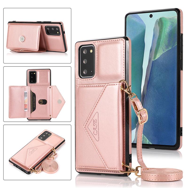 Ốp điện thoại bằng da có ngăn đựng thẻ khóa nút nam châm nữ tính thời trang cho SAMSUNG S21 S20 FE ULTRA NOTE10 S10+