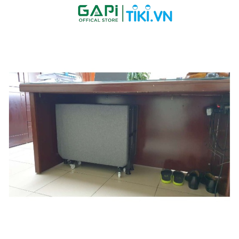 Giường gấp gọn thông minh GAPI, giường gấp sofa tiện ích, có bánh xe di chuyển dễ dàng, khung sắt chắc chắn GM64