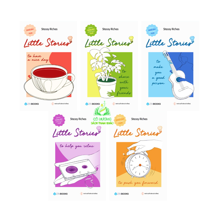 Sách - Combo 5 cuốn Bộ Little Stories (Your Life, More Knowledge, Smile, Peaceful Nights, Leisure Time)