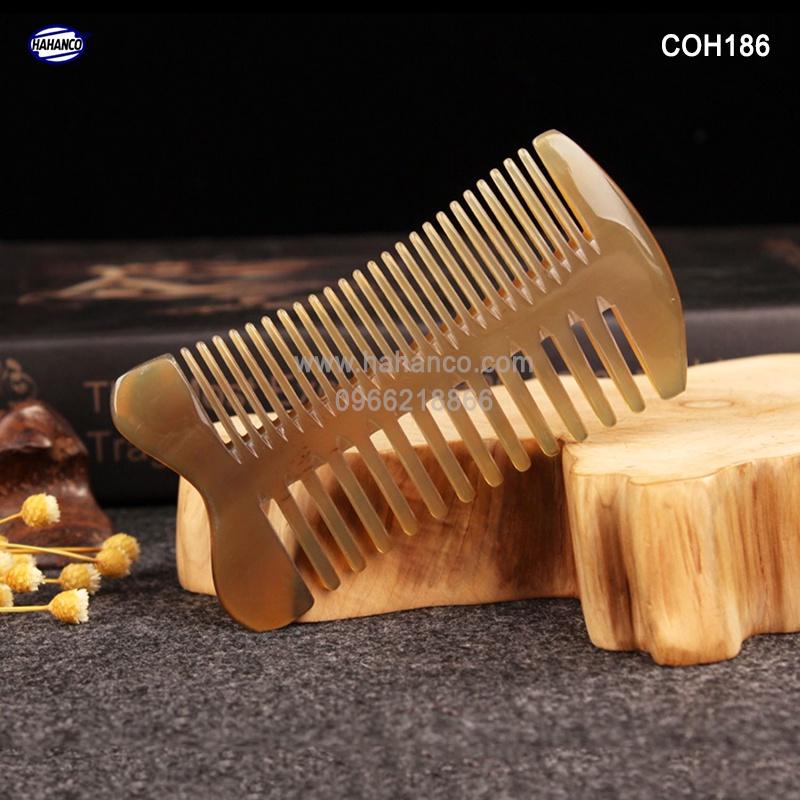 Lược sừng đa năng - Lược răng thưa và mau (Size: S - 10cm) COH186 - Chăm sóc tóc