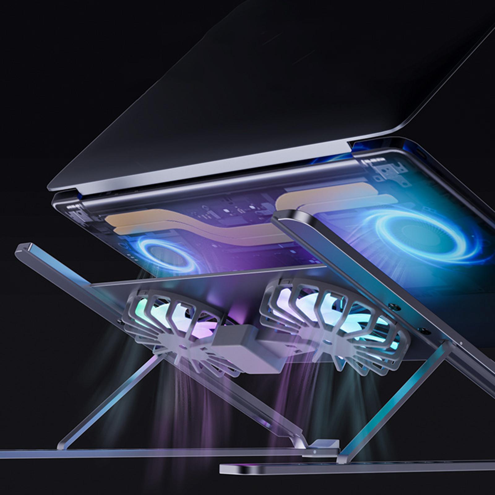 Laptop Stand Portable Folding with Removable Cooling Fan for Tablet