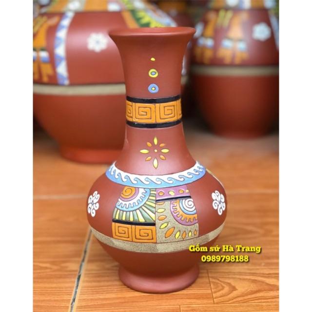 Lọ tỏi gốm Bát Tràng cao 31cm