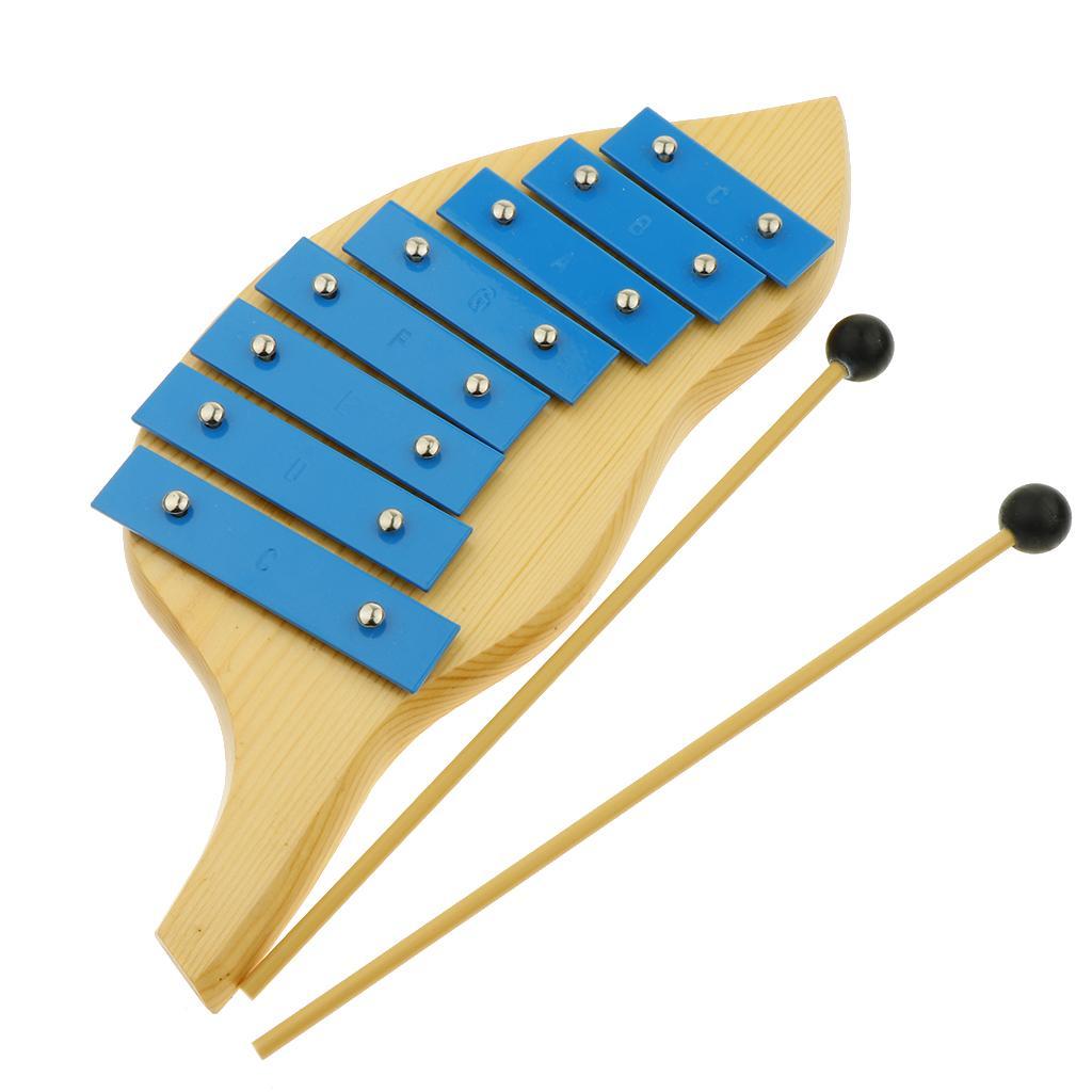 8 Wooden Xylophone for Kids Musical Toy for Kids - with Two Wood Mallet