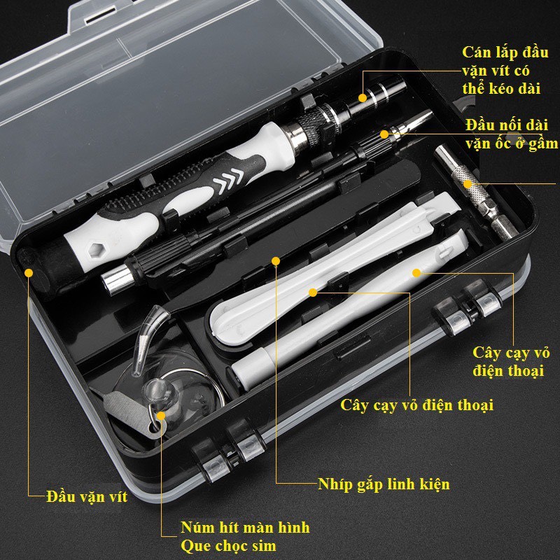 Bộ Tua Vít SCREWDRIVER Đa Năng 115 Trong 1 Chất Lượng Cao Dùng Sửa Chữa Điện Thoại, Máy Tính