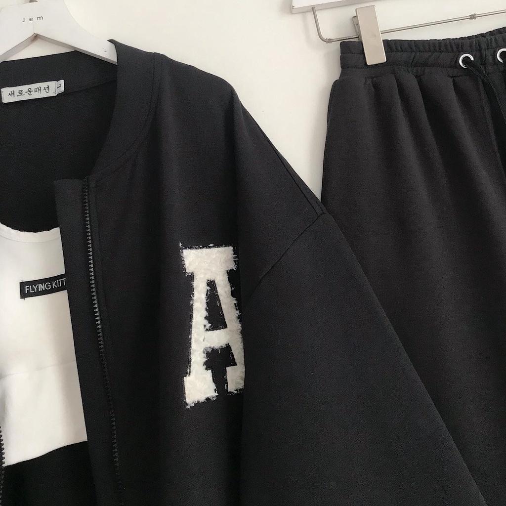 Áo Khoác Bomber Nữ Tay Bo Takenn Áo Khoác Nữ Đẹp Cá Tính Thêu Chữ Phần Trước Ngực Cực Xinh Thoải Mái Mix Đồ - 10237