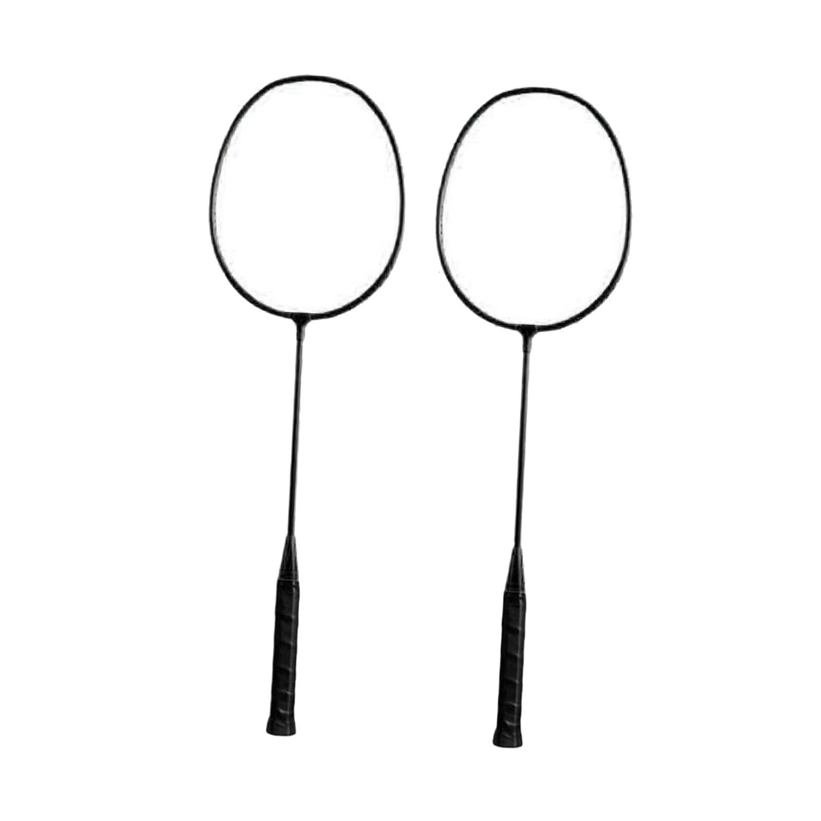 Badminton Rackets 2Pcs Badminton Equipment for Beach Indoor Outdoor Backyard