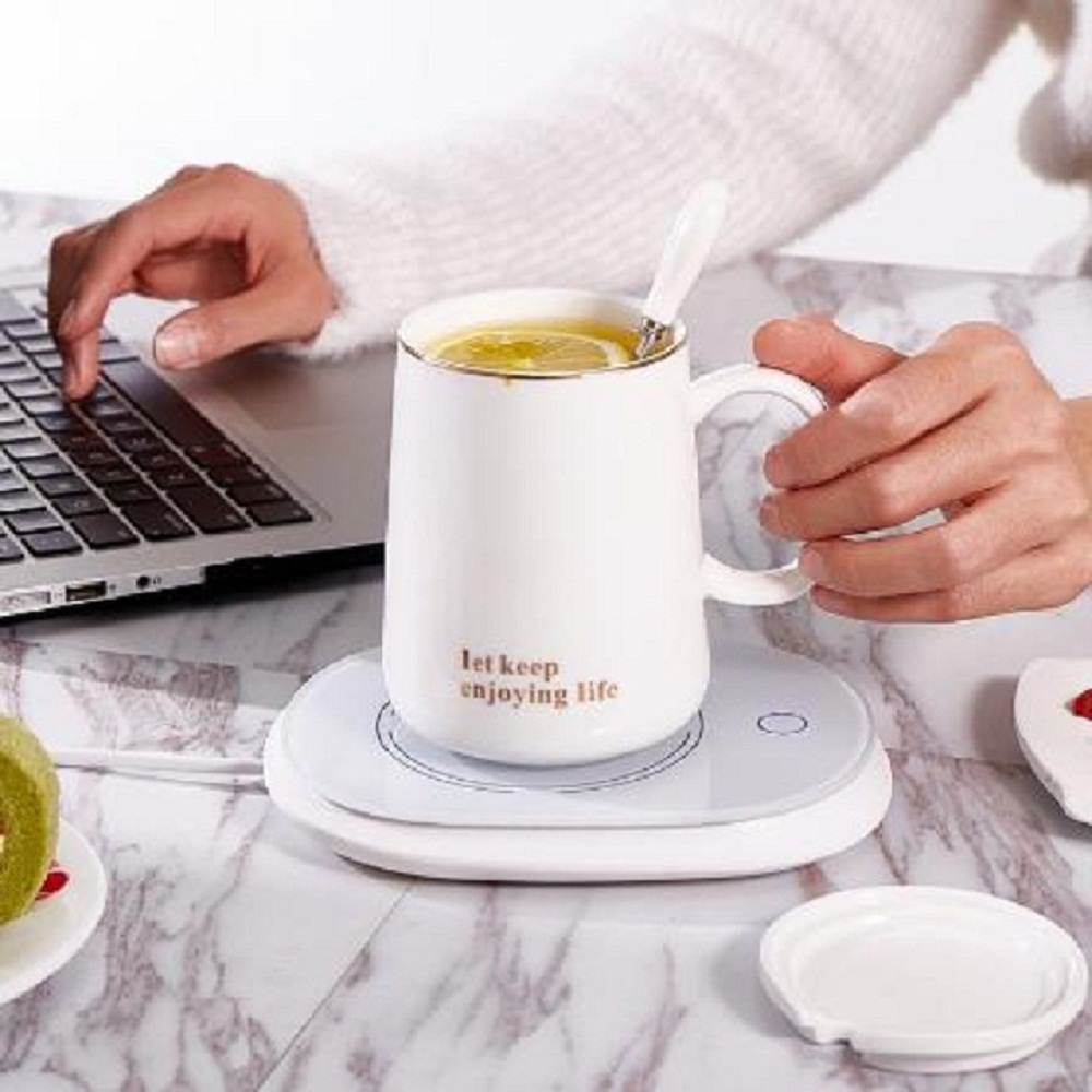 Máy hâm nóng cafe đế hâm nóng đồ ăn đồ uống tiện ích sử dụng được với mọi chất liệu nhiệt độ duy trì 50 độ