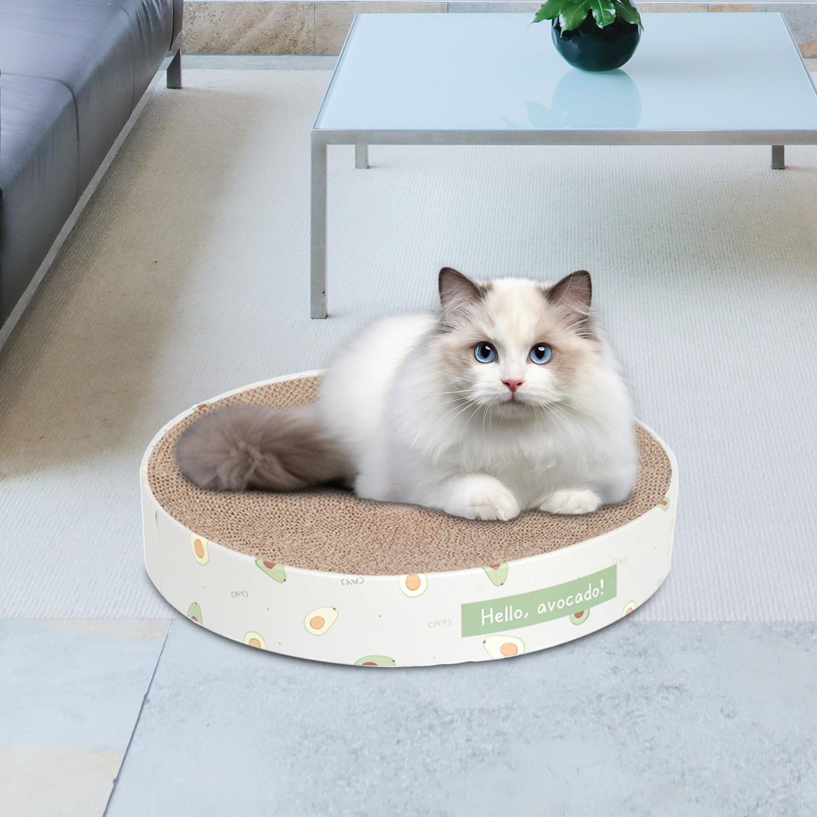 Cat Scratcher Pad Bowl Corrugated Lounge Bed Cat Scratching Board for Kitten