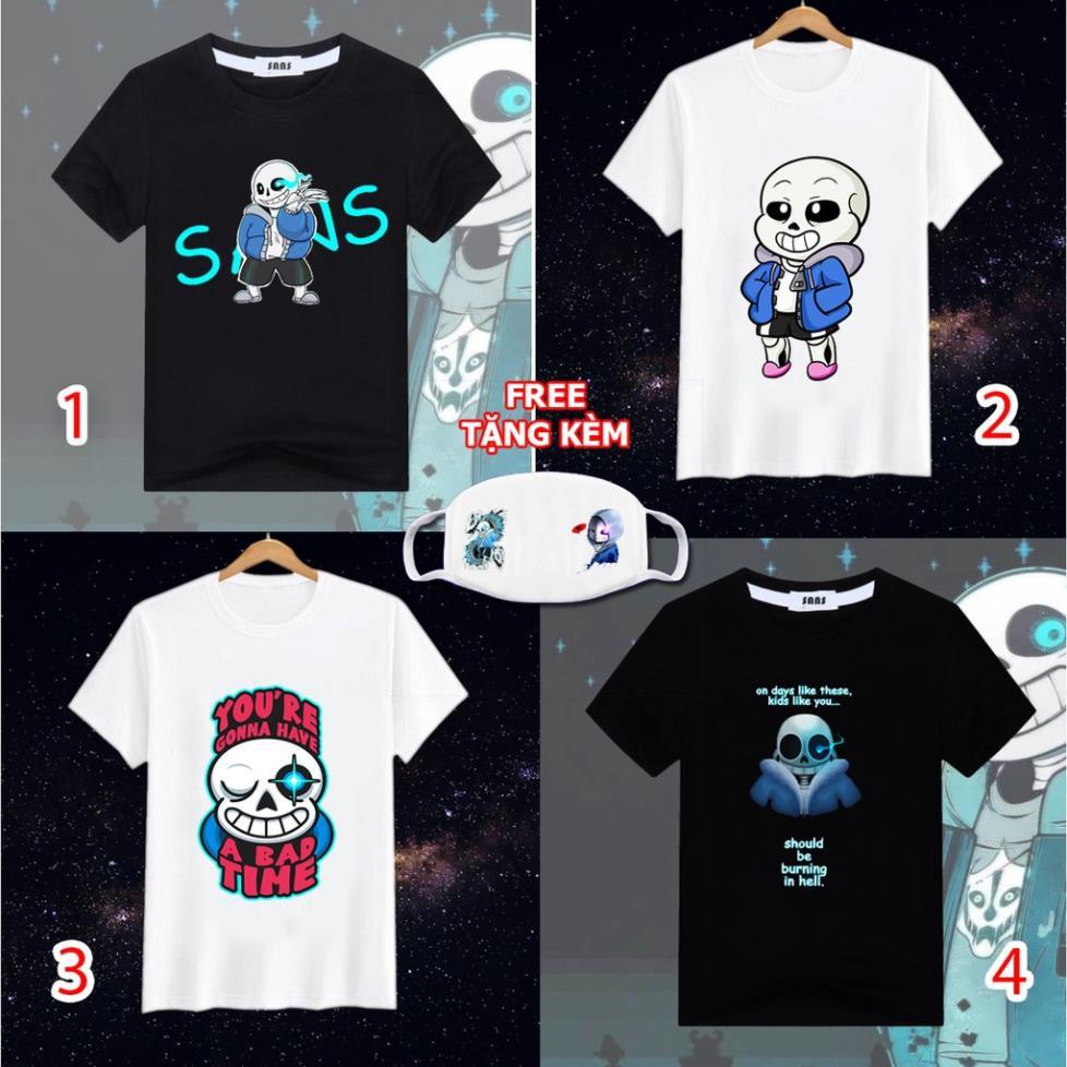 SALE- Mẫu áo thun Sans - Undertale đẹp cực chất