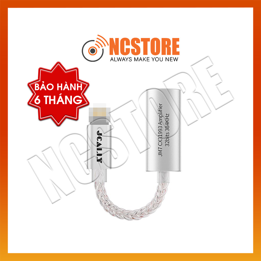 [NC] JCALLY JM7L với chip DAC ECX31993 | Bộ giải mã cho iphone  | Hỗ trợ giải mã DSD256 | Dongle Dac Amp - Hàng Chính Hãng